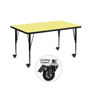 Flash Furniture Activity Table Xu-a3672-rec-yel-t-p-cas-gg - All