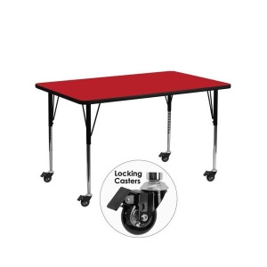 Flash Furniture Activity Table Xu-a2460-rec-red-h-a-cas-gg - All