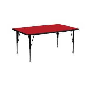 Flash Furniture Activity Table Xu-a2460-rec-red-h-p-gg - All