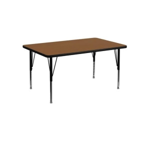 Flash Furniture Activity Table Xu-a3048-rec-oak-h-p-gg - All