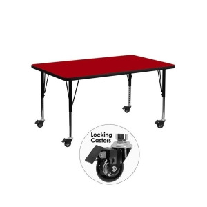 Flash Furniture Activity Table Xu-a2448-rec-red-t-p-cas-gg - All