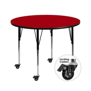 Flash Furniture Activity Table Xu-a48-rnd-red-t-a-cas-gg - All