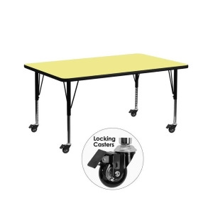 Flash Furniture Activity Table Xu-a3072-rec-yel-t-p-cas-gg - All