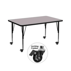 Flash Furniture Activity Table Xu-a3672-rec-gy-t-p-cas-gg - All