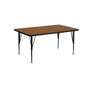 Flash Furniture Activity Table Xu-a2448-rec-oak-h-p-gg - All