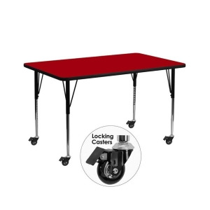 Flash Furniture Activity Table Xu-a3072-rec-red-t-a-cas-gg - All