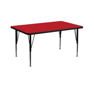 Flash Furniture Activity Table Xu-a3672-rec-red-h-p-gg - All