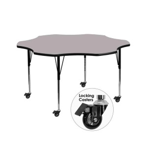 Flash Furniture Activity Table Xu-a60-flr-gy-t-a-cas-gg - All