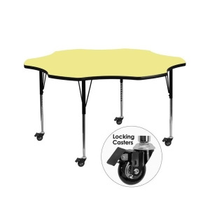 Flash Furniture Activity Table Xu-a60-flr-yel-t-a-cas-gg - All
