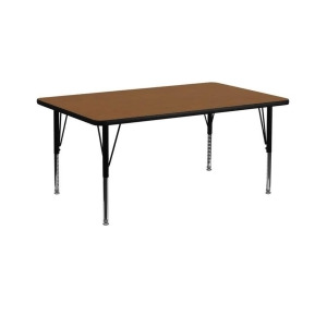 Flash Furniture Activity Table Xu-a3072-rec-oak-h-p-gg - All
