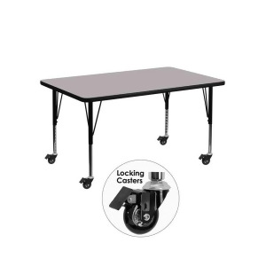 Flash Furniture Activity Table Xu-a3048-rec-gy-t-p-cas-gg - All