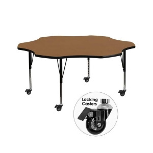 Flash Furniture Activity Table Xu-a60-flr-oak-t-p-cas-gg - All