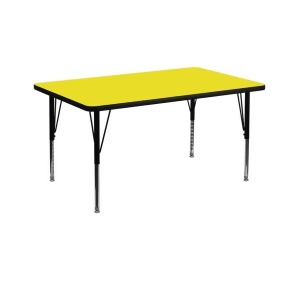 Flash Furniture Activity Table Xu-a3672-rec-yel-h-p-gg - All