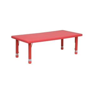 Flash Furniture Activity Table Yu-ycx-001-2-rect-tbl-red-gg - All