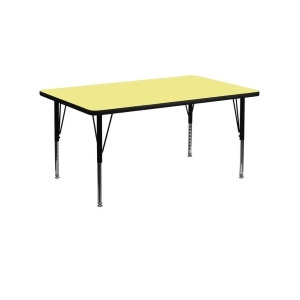 Flash Furniture Activity Table Xu-a3060-rec-yel-t-p-gg - All
