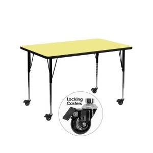 Flash Furniture Activity Table Xu-a3060-rec-yel-t-a-cas-gg - All