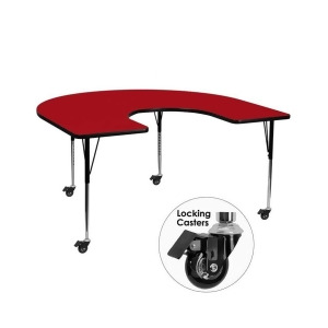 Flash Furniture Activity Table Xu-a6066-hrse-red-t-a-cas-gg - All