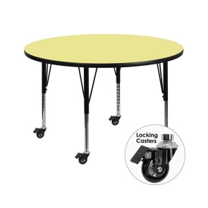 Flash Furniture Activity Table Xu-a42-rnd-yel-t-p-cas-gg - All