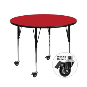 Flash Furniture Activity Table Xu-a48-rnd-red-h-a-cas-gg - All