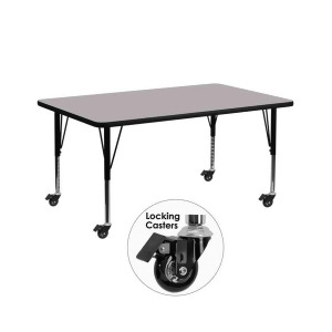 Flash Furniture Activity Table Xu-a3072-rec-gy-t-p-cas-gg - All