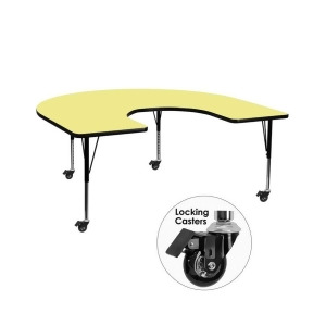 Flash Furniture Activity Table Xu-a6066-hrse-yel-t-p-cas-gg - All