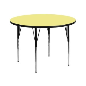 Flash Furniture Activity Table Xu-a60-rnd-yel-t-a-gg - All