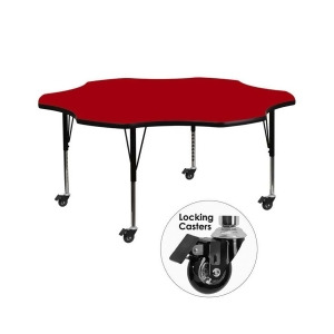 Flash Furniture Activity Table Xu-a60-flr-red-t-p-cas-gg - All