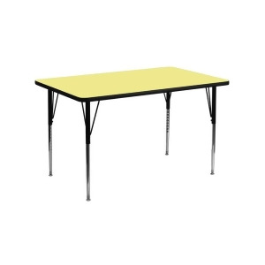 Flash Furniture Activity Table Xu-a3060-rec-yel-t-a-gg - All