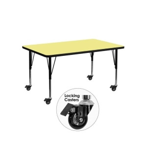 Flash Furniture Activity Table Xu-a2448-rec-yel-t-p-cas-gg - All