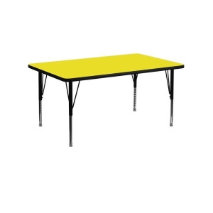 Flash Furniture Activity Table Xu-a3060-rec-yel-h-p-gg - All