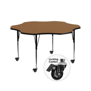 Flash Furniture Activity Table Xu-a60-flr-oak-t-a-cas-gg - All