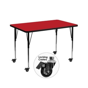 Flash Furniture Activity Table Xu-a3672-rec-red-h-a-cas-gg - All