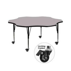 Flash Furniture Activity Table Xu-a60-flr-gy-t-p-cas-gg - All