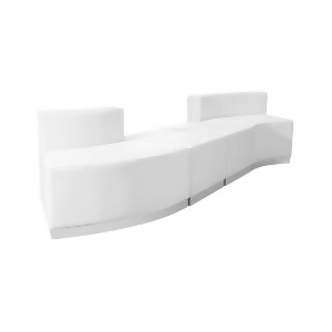 Flash Furniture Reception and Lounge Seating Zb-803-860-set-wh-gg - All