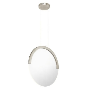 Alan Slice 15 1 Light Led Pendant Brushed Nickel 83970 - All