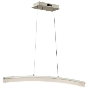 Alan Valencia Linear Led Pendant Brushed Nickel 83672 - All