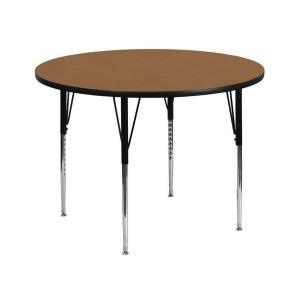 Flash Furniture Activity Table Xu-a60-rnd-oak-t-a-gg - All