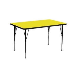 Flash Furniture Activity Table Xu-a3060-rec-yel-h-a-gg - All