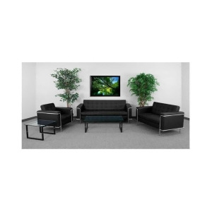 Flash Furniture Reception and Lounge Seating Zb-lesley-8090-set-bk-gg - All