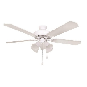 Yosemite Home DAcor Westfield 52 Indoor Ceiling Fan White Westfield-wh-4 - All