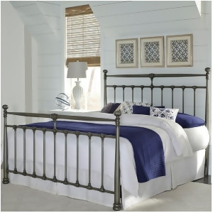 Fbg Kensington Complete Metal Bed Vintage Silver Queen B11075 - All