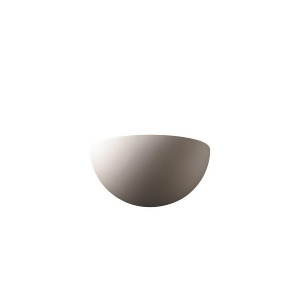 Justice Design Ambiance Big Qtr Sphere Sconce Bisque Incan. - All
