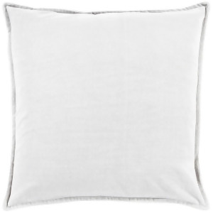 Cotton Velvet by Surya Poly Fill Pillow Medium Gray 18 Square Cv013-1818p - All