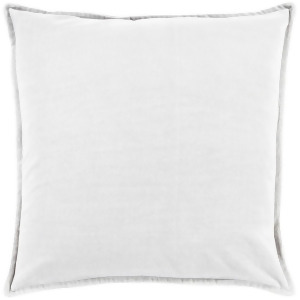 Cotton Velvet by Surya Down Fill Pillow Medium Gray 20 Square Cv013-2020d - All