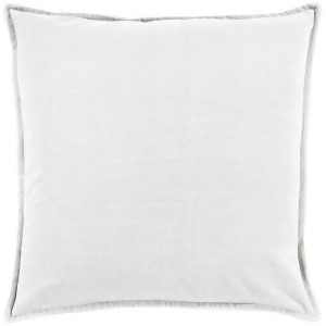 Cotton Velvet by Surya Poly Fill Pillow Medium Gray 20 Square Cv013-2020p - All