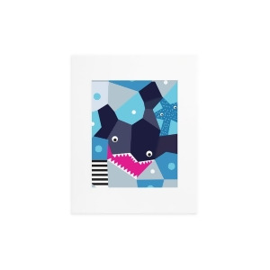 Nursery Works Oceanography Cubist Art Print-Shark 11x14 T19022 - All