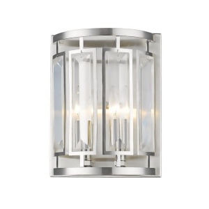 Z-lite Mersesse 2 Light Wall Sconce in Brushed Nickel 6007-2S-bn - All