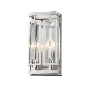 Z-lite Mersesse 2 Light Wall Sconce in Brushed Nickel 6006-2S-bn - All