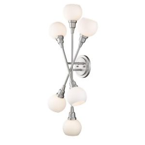 Z-lite Tian 6 Light Wall Sconce in Brushed Nickel 616-6S-bn - All