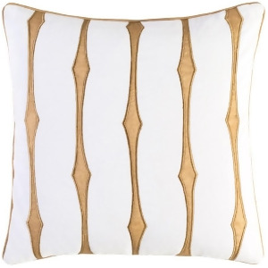 Graphic Stripe by C. Olson for Surya Pillow White 18 x 18 Gs002-1818p - All